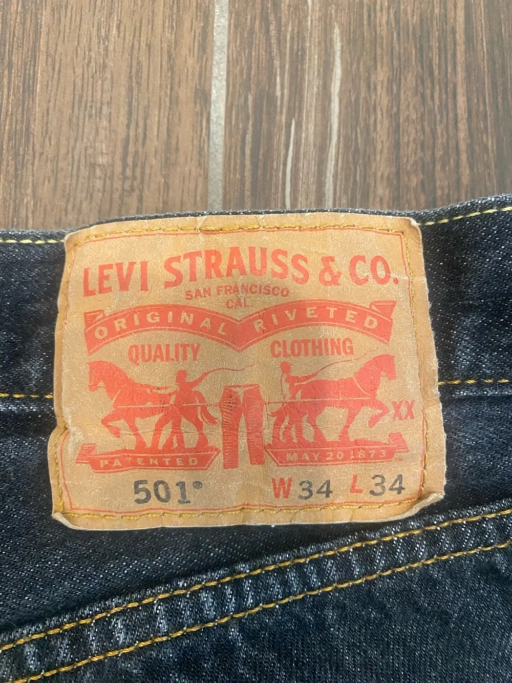 Levi's 501 Men's Black Straight-Leg Jeans GUC 34x34